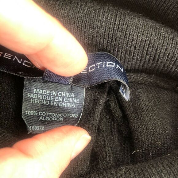 French connection Y2K black knitted cotton dress - Picture 4 of 8